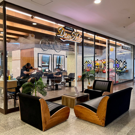 Logo da loja barbearia dom helio